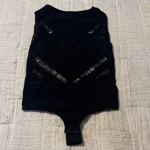 Black Sheer Bodysuit